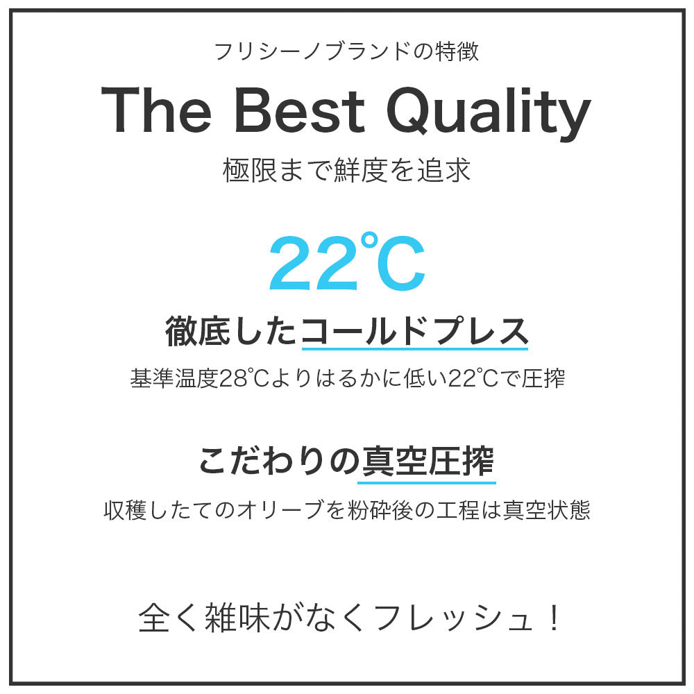 フリシーノ エキストラバージン オリーブオイル 250ml ナンバーズコレクション セット